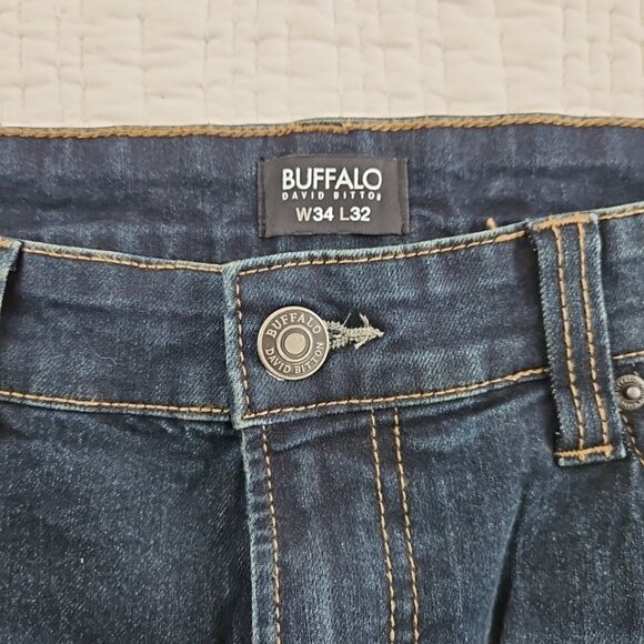 Buffalo David Bitton Evan Jeans NEW Men's 34x32 Stretch Slim Straight Denim NWT - Picture 10 of 16